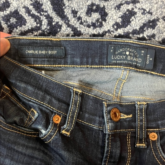 Lucky Brand Dark Blue Flare Women Jeans - Picture 2 of 4